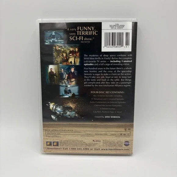 Firefly The Complete Series 4 Disc DVD Set Joss Whedon Sci Fi TV Show - Picture 2 of 5